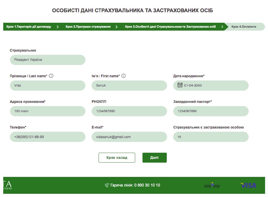 Report example 2